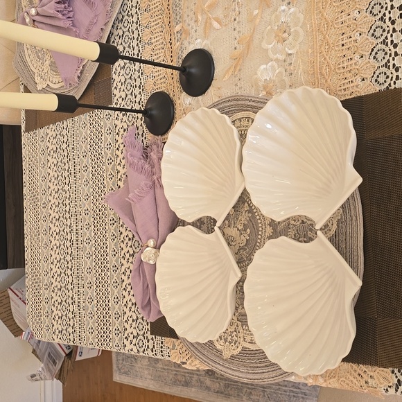 Vintage Scallo Shell Shaped Bowls - Set Of 4 - Picture 2 of 7